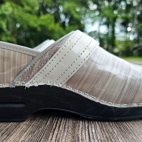 SANITA SIGNATURE GRAY NURSING Danish Clogs SLIP RESISTANT EUR Size  38 US SIze 7 - Picture 3 of 15